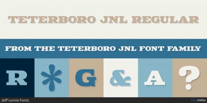 Teterboro JNL Font Download