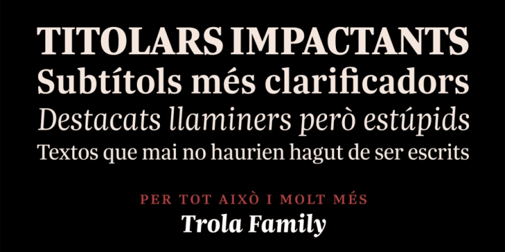 Trola Font Download