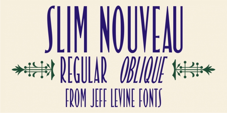 Slim Nouveau JNL Font Download