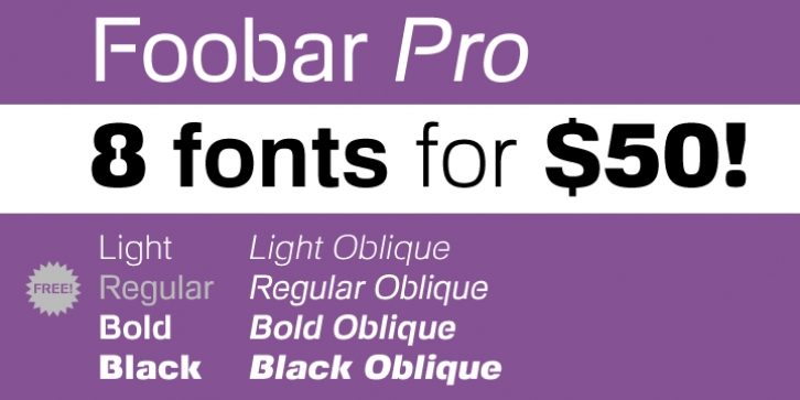 Foobar Pro Font Download