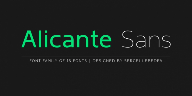 Alicante Sans Font Download