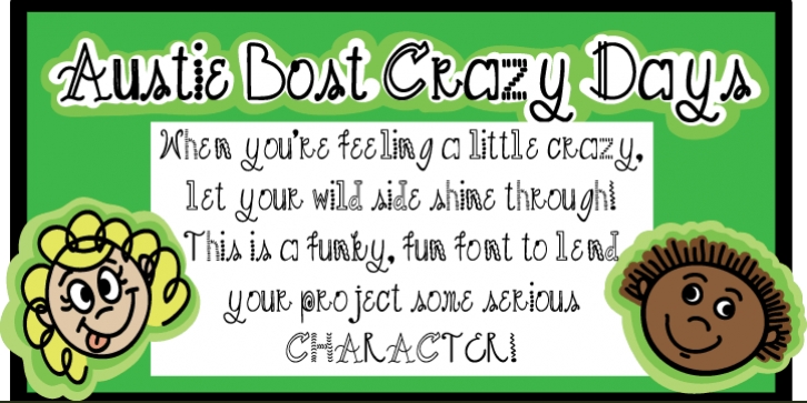 Austie Bost Crazy Days Font Download