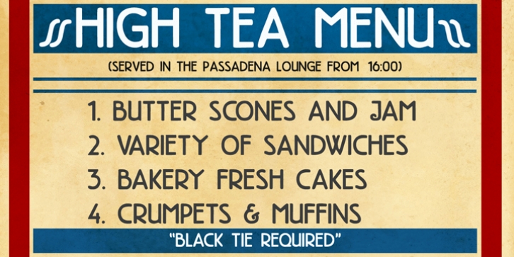 High Tea Font Download