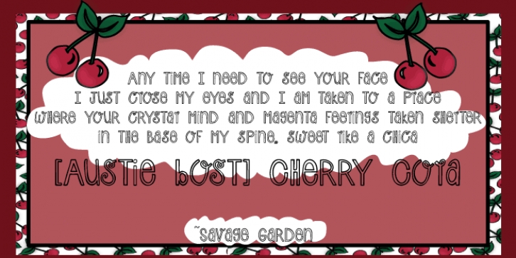 Austie Bost Cherry Cola Font Download