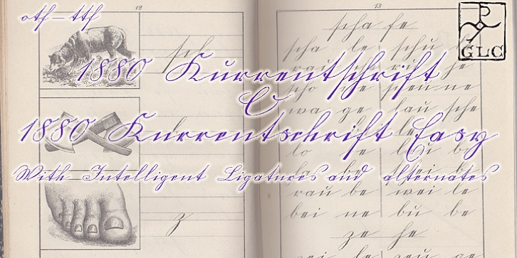 1880 Kurrentshrift Font Download