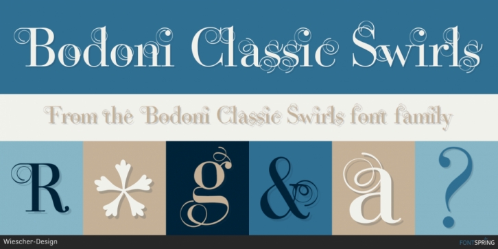 Bodoni Classic Swirls Font Download