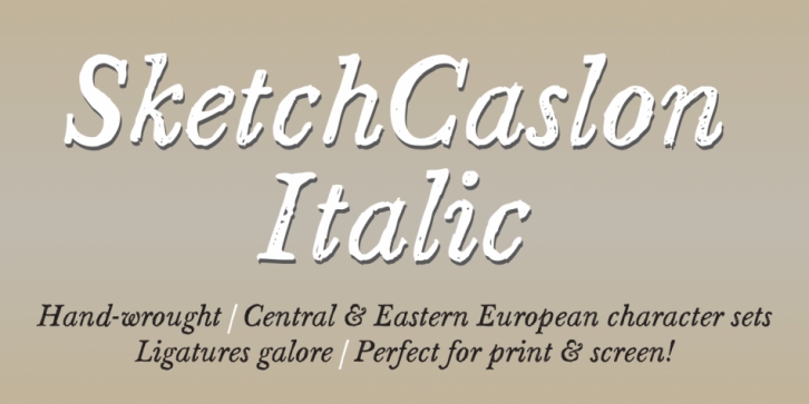 Sketch Caslon Italic Font Download