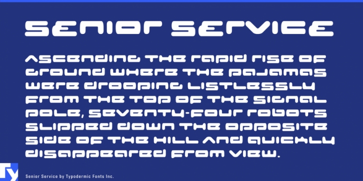 Senior Service Font Download