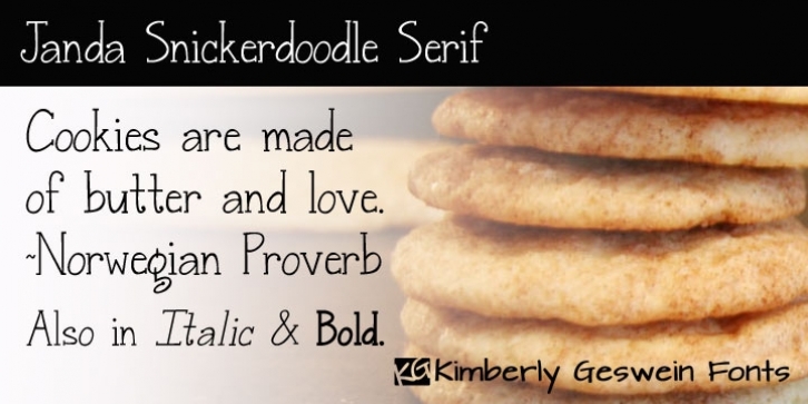 Janda Snickerdoodle Serif Font Download