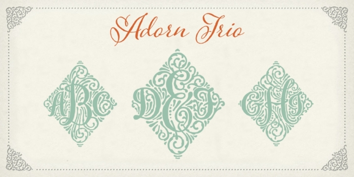 Adorn Trio Font Download