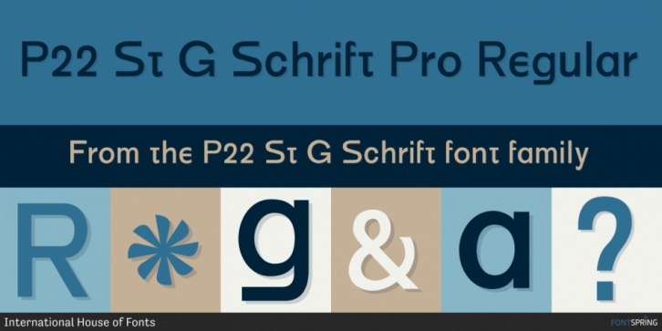 P22 St G Schrift Font Download