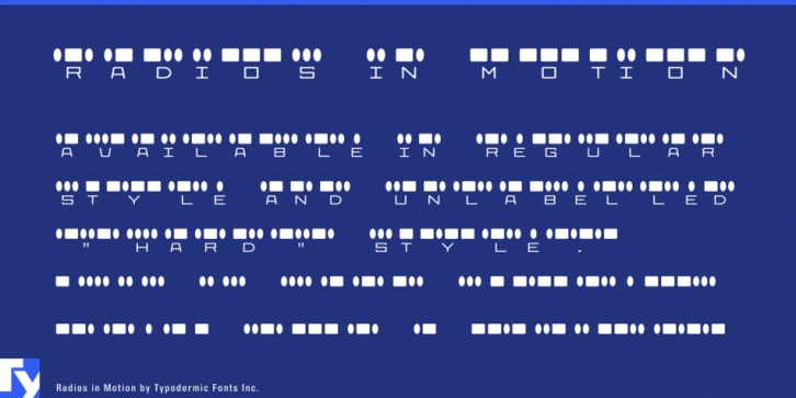 Radios in Motion Font Download