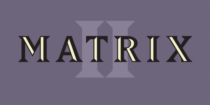 Matrix II Font Download