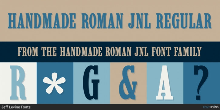 Handmade Roman JNL Font Download