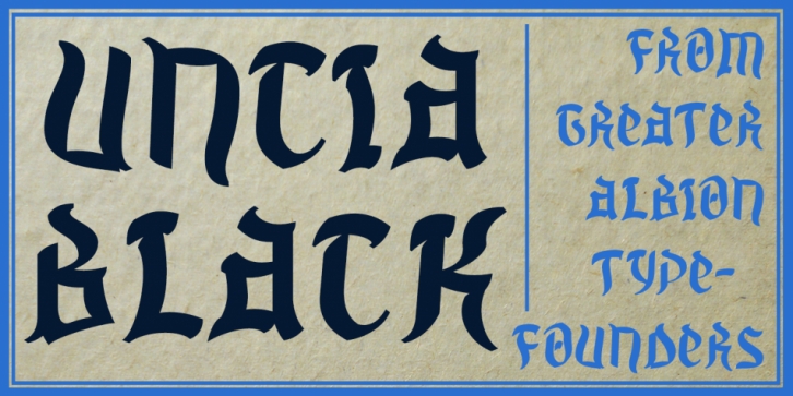 Uncia Black Font Download