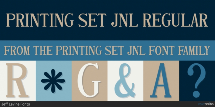 Printing Set JNL Font Download