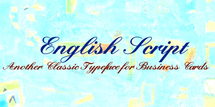 EnglishScript Font Download