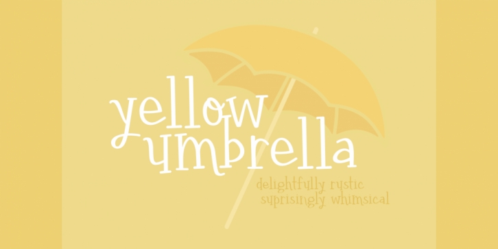 Yellow Umbrella Font Download
