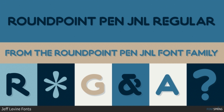 Roundpoint Pen JNL Font Download