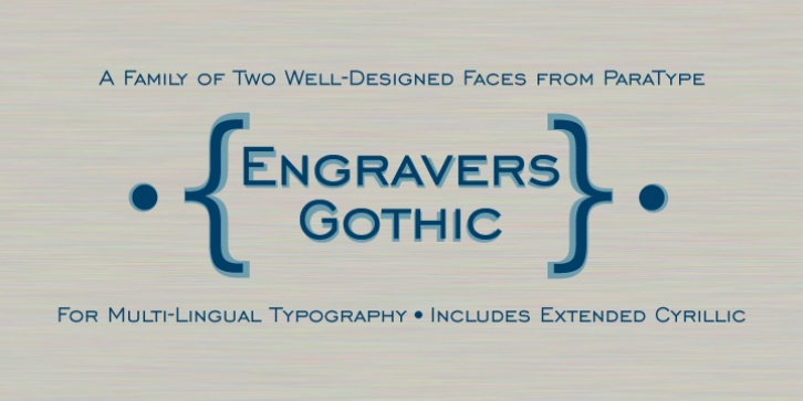 Engravers Gothic Font Download