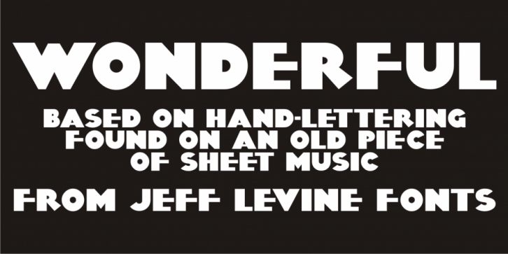 Wonderful JNL Font Download