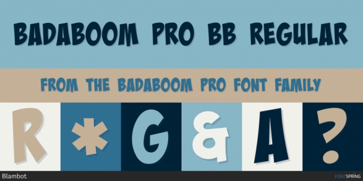 BadaBoom Pro Font Download