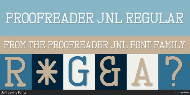 Proofreader JNL Font Download
