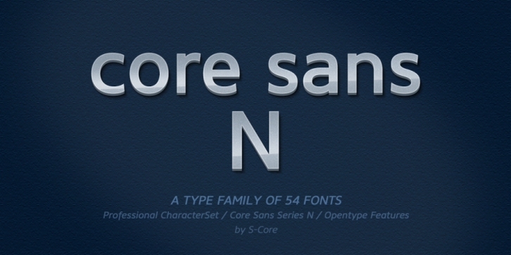 Core Sans N Font Download