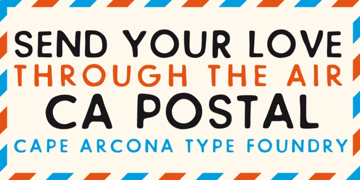 CA Postal Font Download