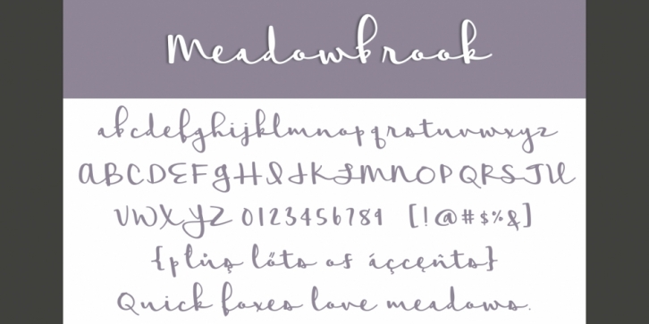 Meadowbrook Font Download