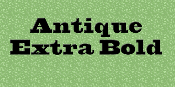 Antique Extra Bold Font Download