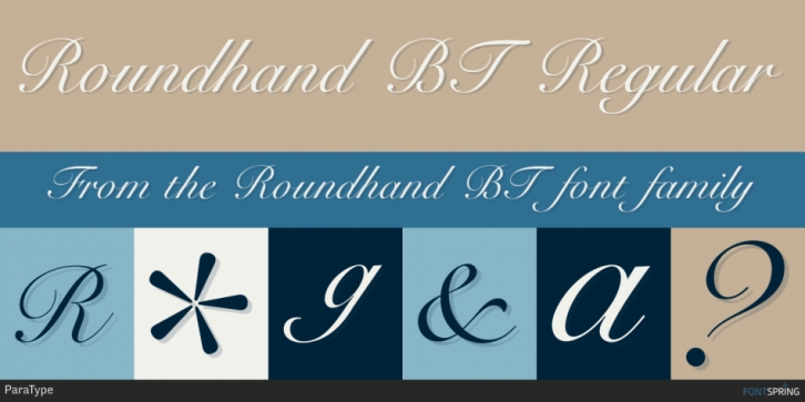 Roundhand BT Font Download