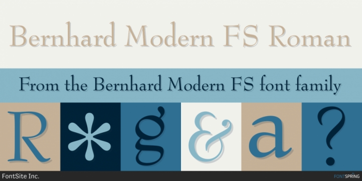 Bernhard Modern FS Font Download