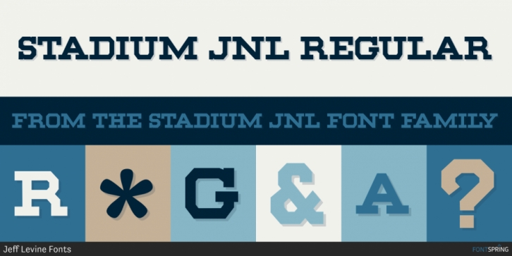 Stadium JNL Font Download