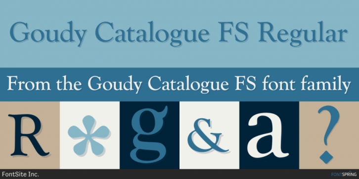 Goudy Catalogue FS Font Download