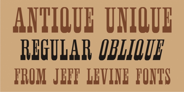 Antique Unique JNL Font Download