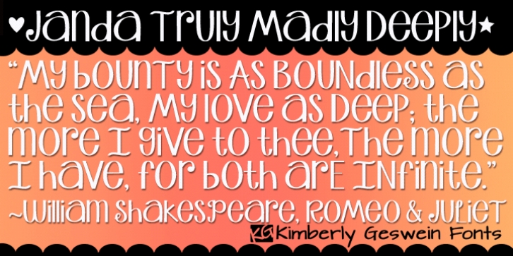 Janda Truly Madly Deeply Font Download