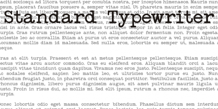 StandardTypewriter Font Download