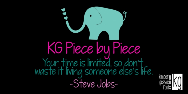 KG Piece By Piece Font Download