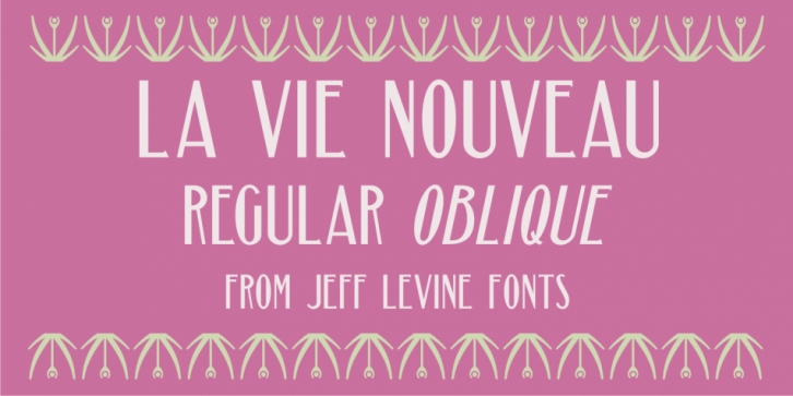 La Vie Nouveau JNL Font Download