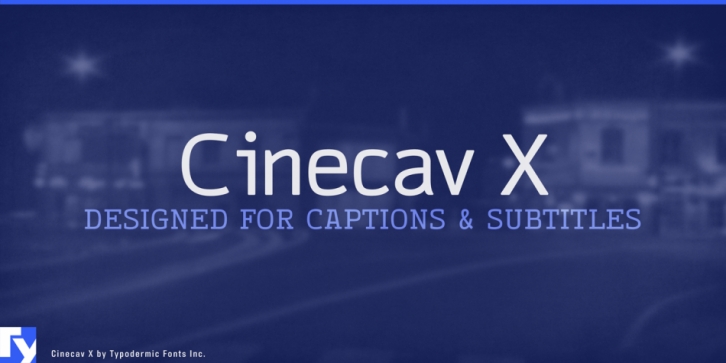 Cinecav X Font Download