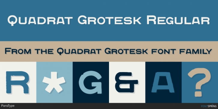 Quadrat Grotesk Font Download