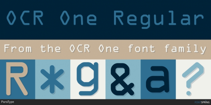 OCR One Font Download