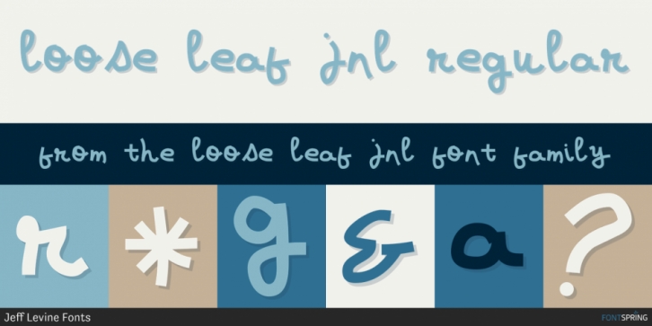 Loose Leaf JNL Font Download