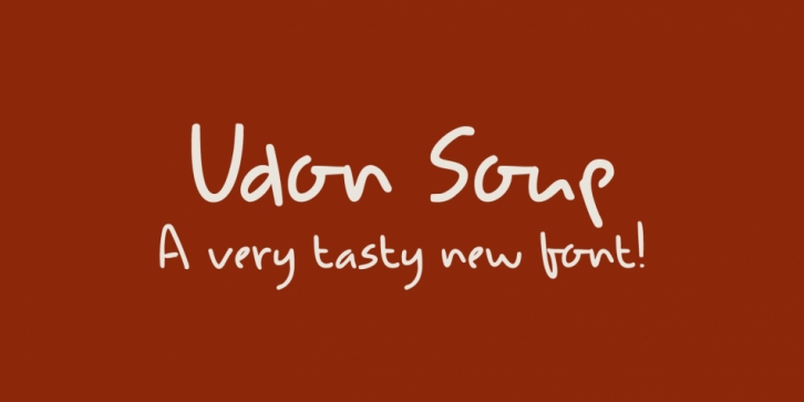 Udon Soup Font Download