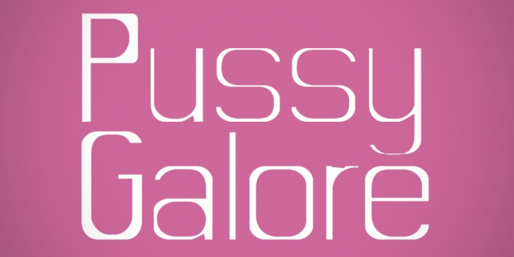 CA Pussy Galore Font Download