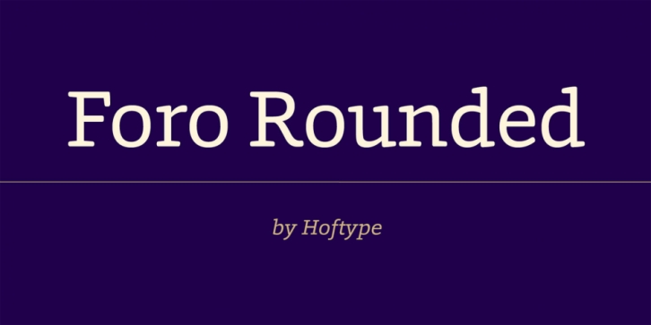 Foro Rounded Font Download