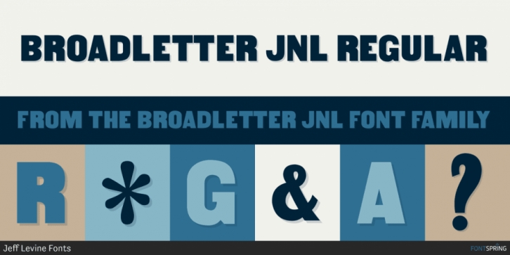 Broadletter JNL Font Download