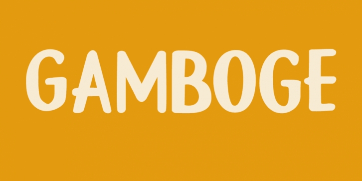 Gamboge Font Download