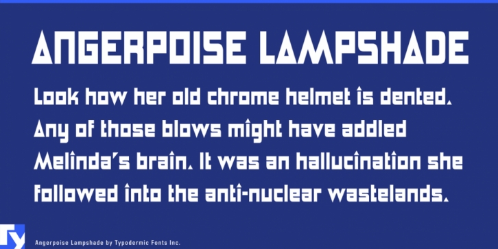 Angerpoise Lampshade Font Download